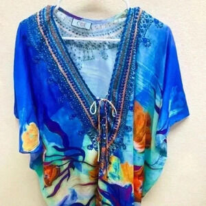 COLOR OF FASHION CAFTAN BLOUSE /DRESS